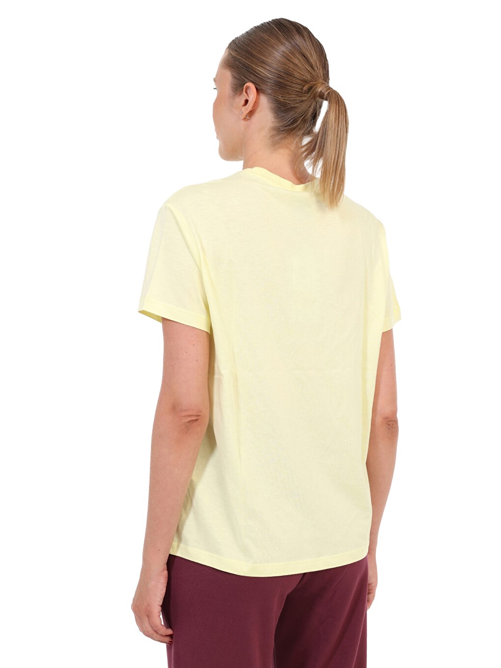 Kısa Kol T-shirt Kadın Sarı Wl 11danya-1