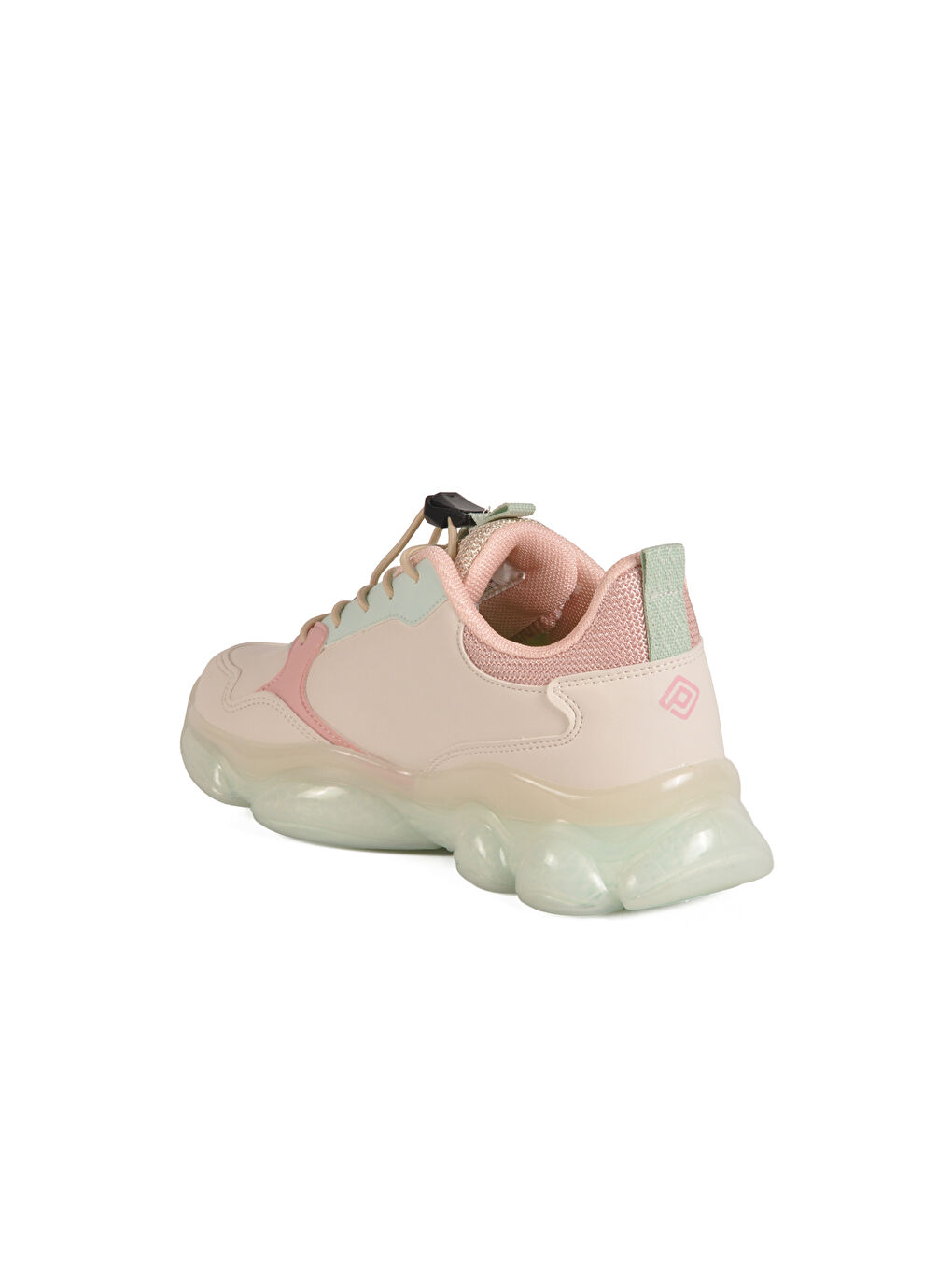 Ekru Krem Kilit Bağcıklı Kız Çocuk Spor Ayakkabı 2054 F-3