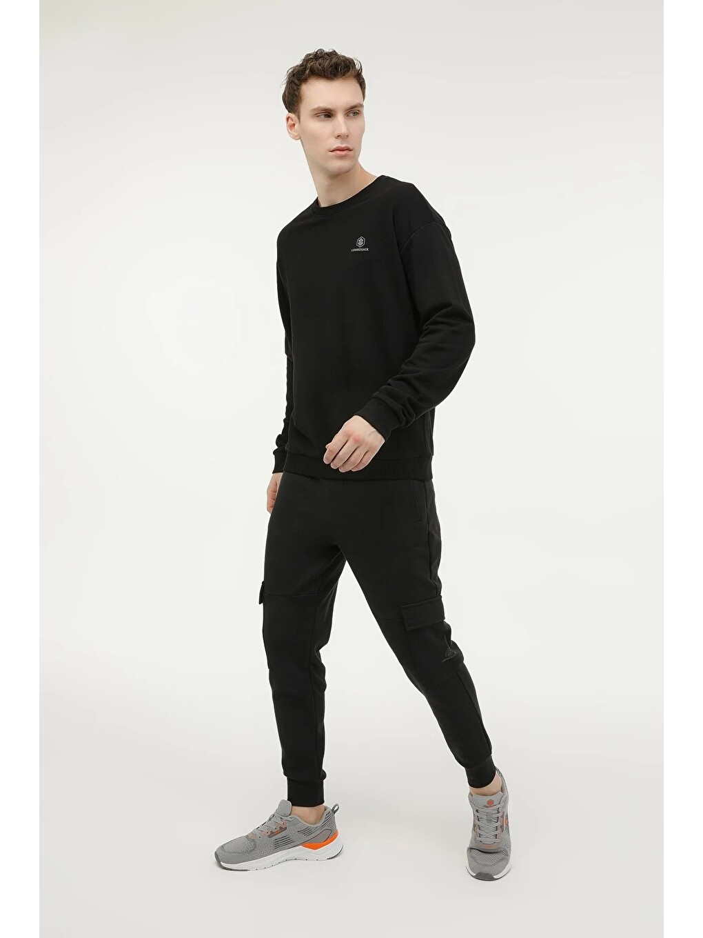 Sweatshirt Erkek Siyah Mb Sn75 C Neck Sw-2