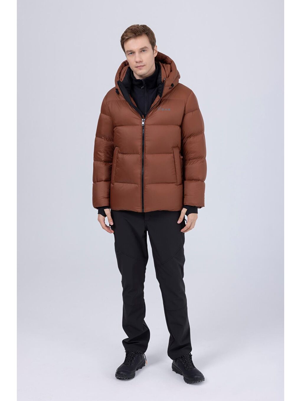 Angelo Erkek Down Ceket Kahverengi-1