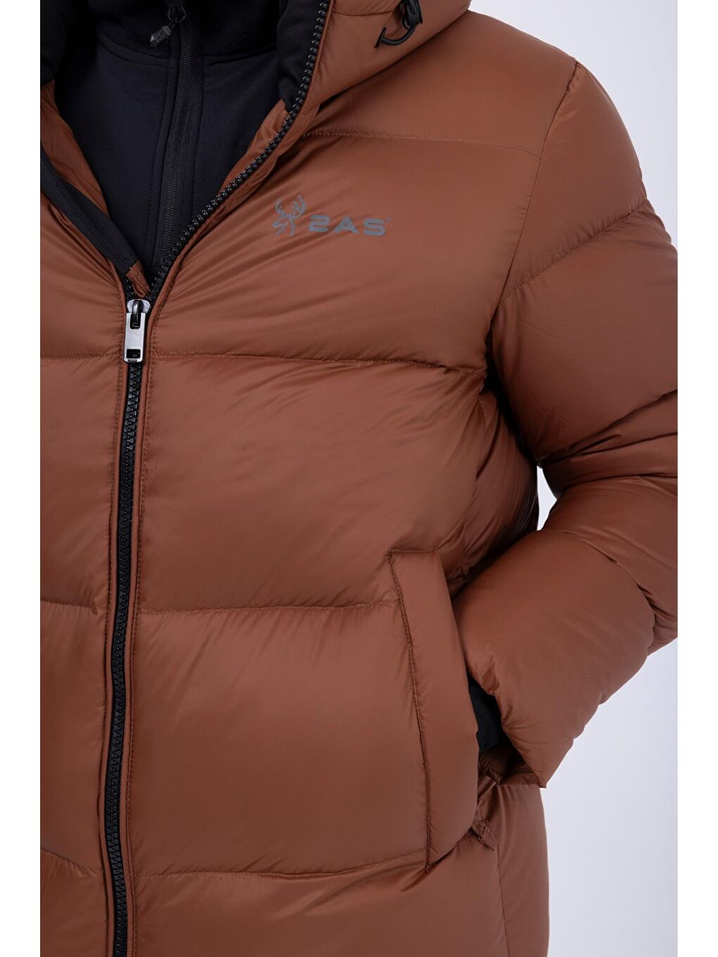 Angelo Erkek Down Ceket Kahverengi-3