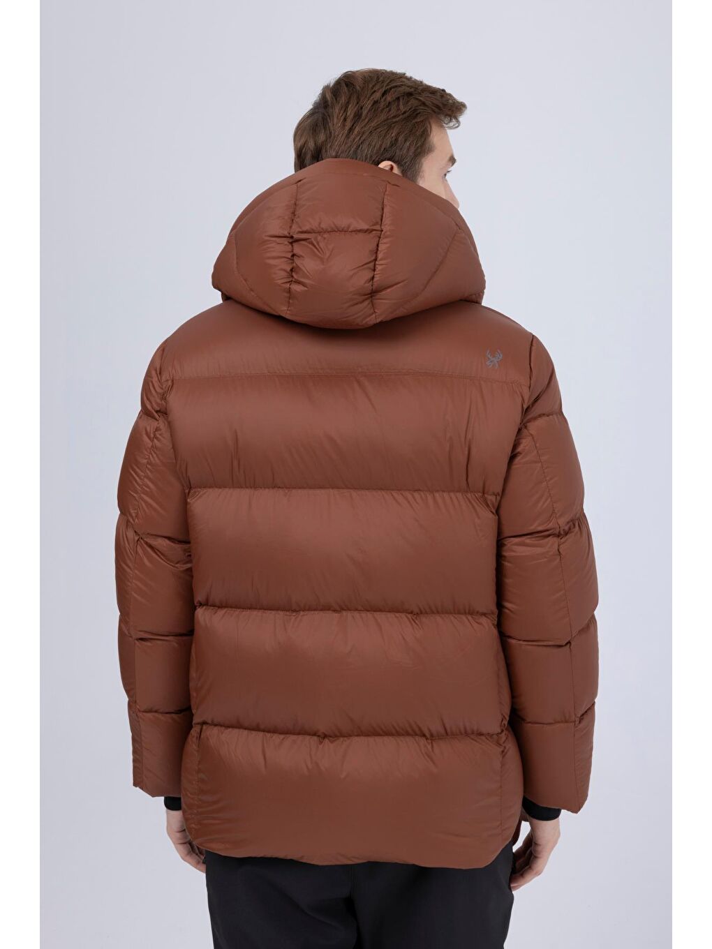 Angelo Erkek Down Ceket Kahverengi-4