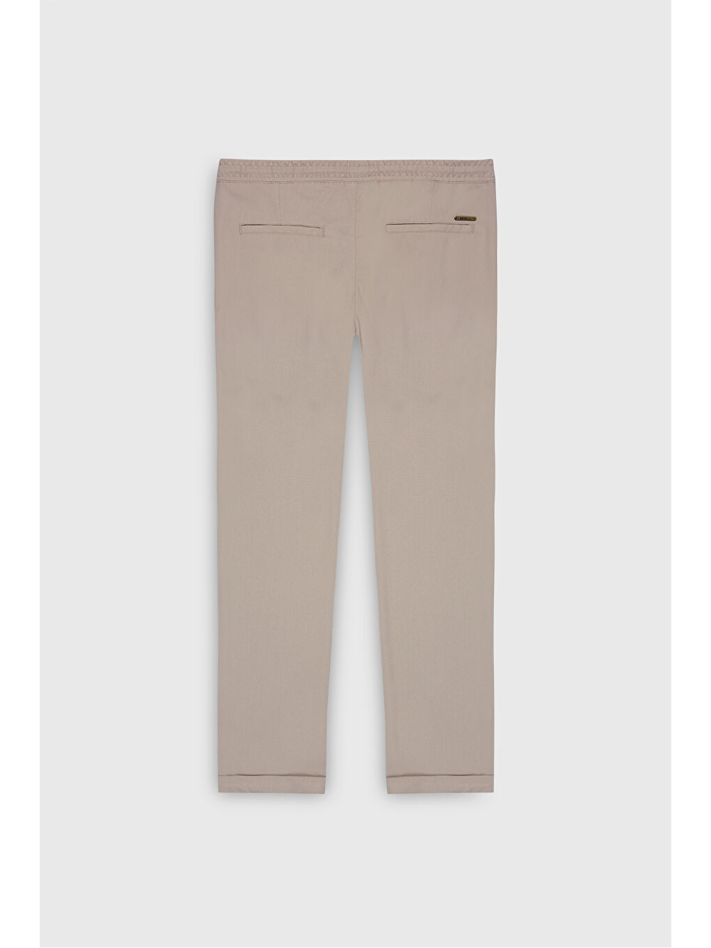 Erkek Bej Slim Fit Rahat Kesim Beli Bağlamalı Yan Cepli Jogger Pantolon-8
