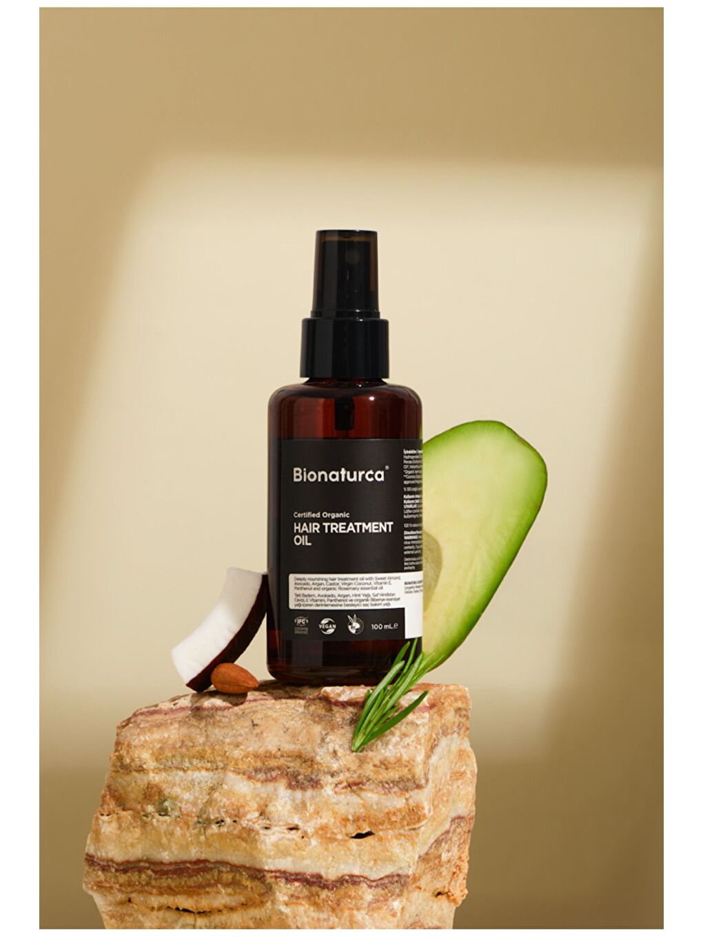 Organik Sertifikalı Yıpranma Karşıtı Canlandırıcı Saç Bakım Yağı 100 ml-1