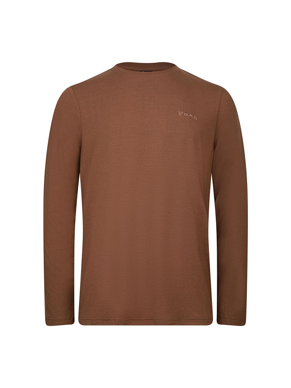 Vernon Erkek Uzun Kol Viloft T-Shirt Kahverengi