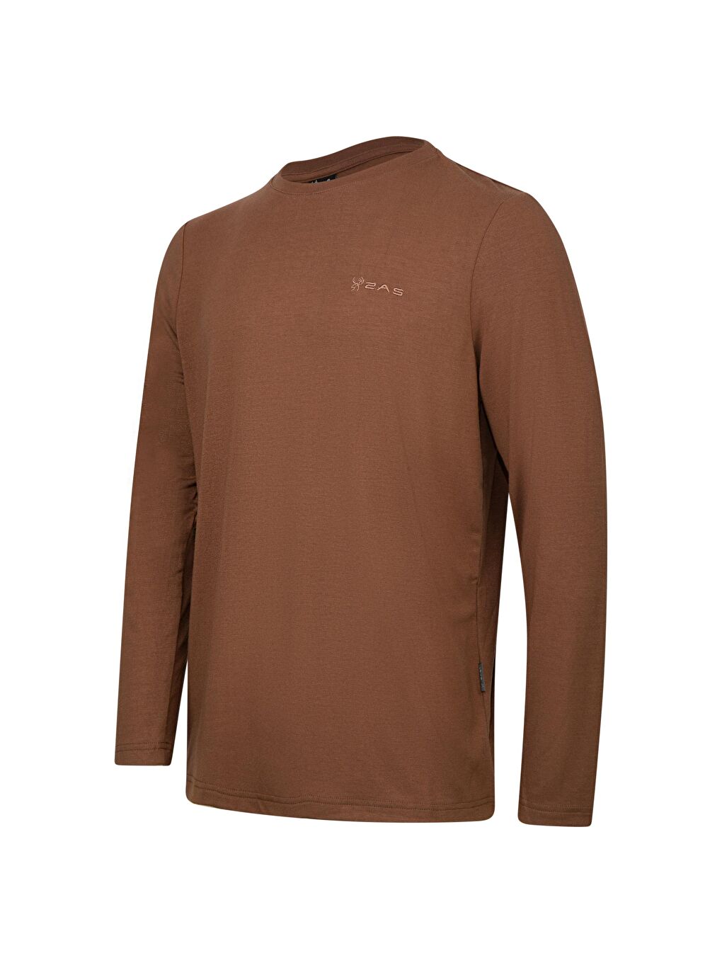 Vernon Erkek Uzun Kol Viloft T-Shirt Kahverengi-1