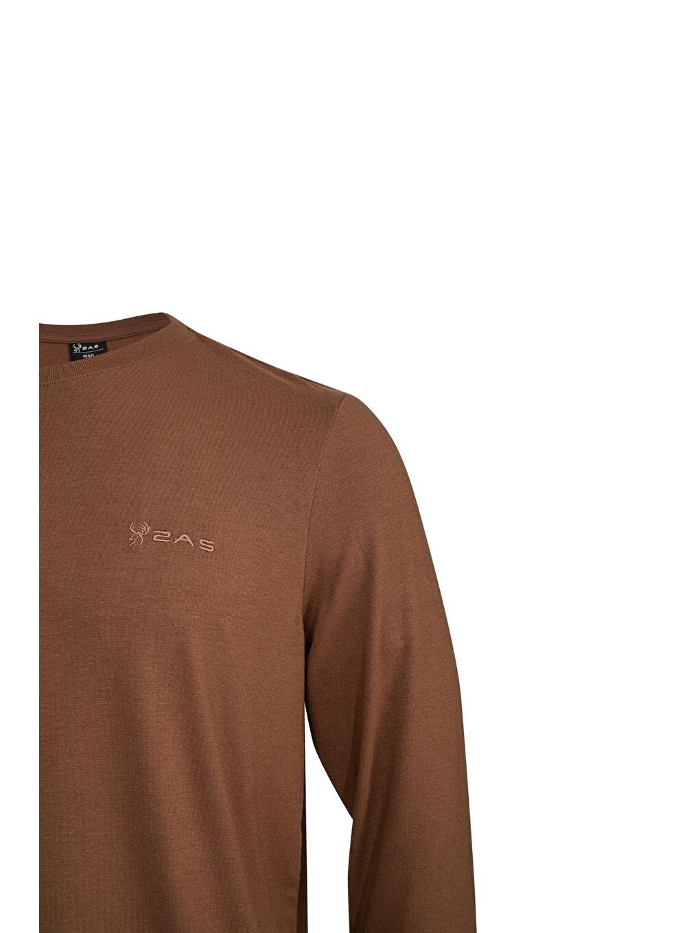 Vernon Erkek Uzun Kol Viloft T-Shirt Kahverengi-2
