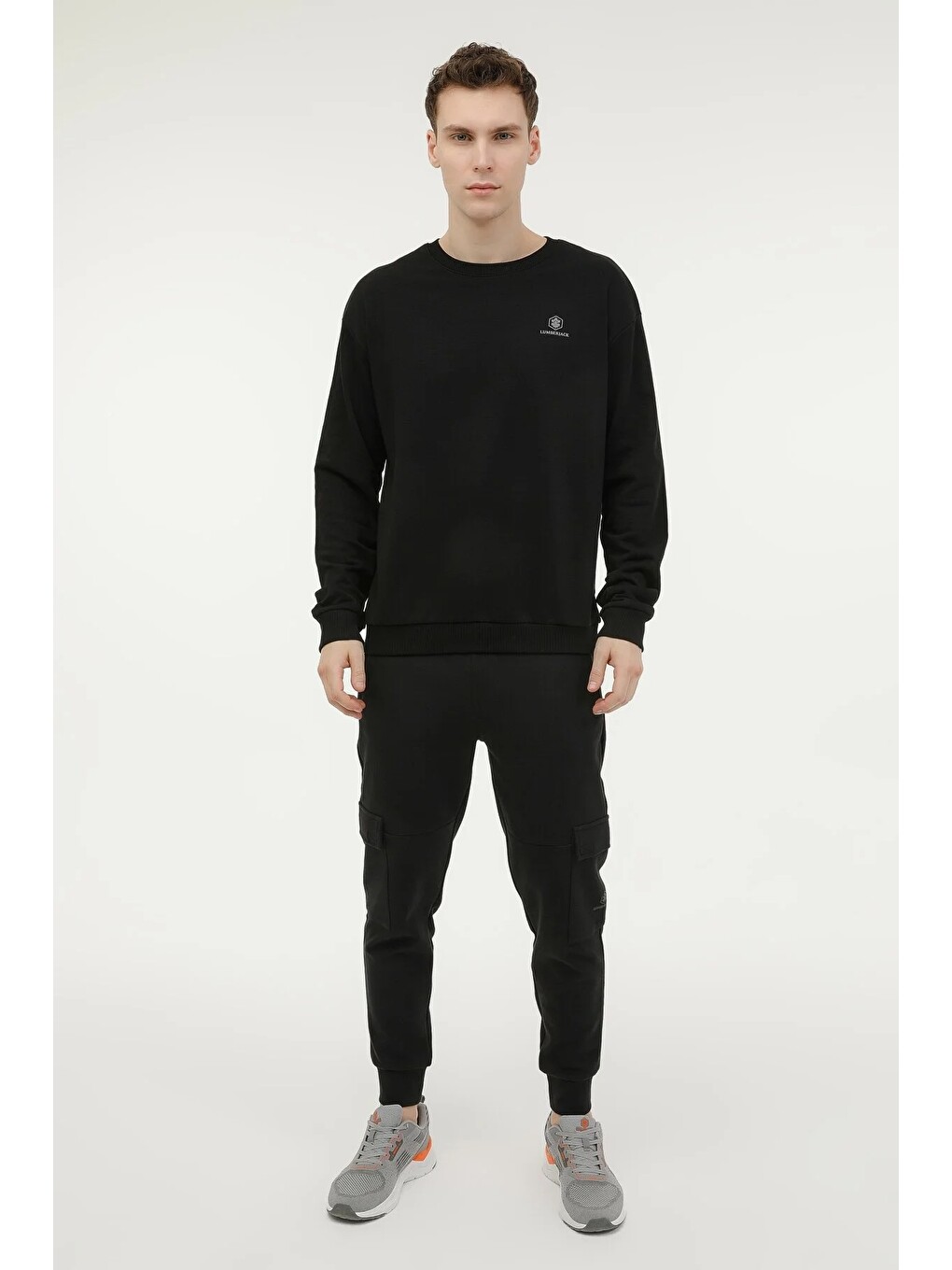 Sweatshirt Erkek Siyah Mb Sn75 C Neck Sw-3