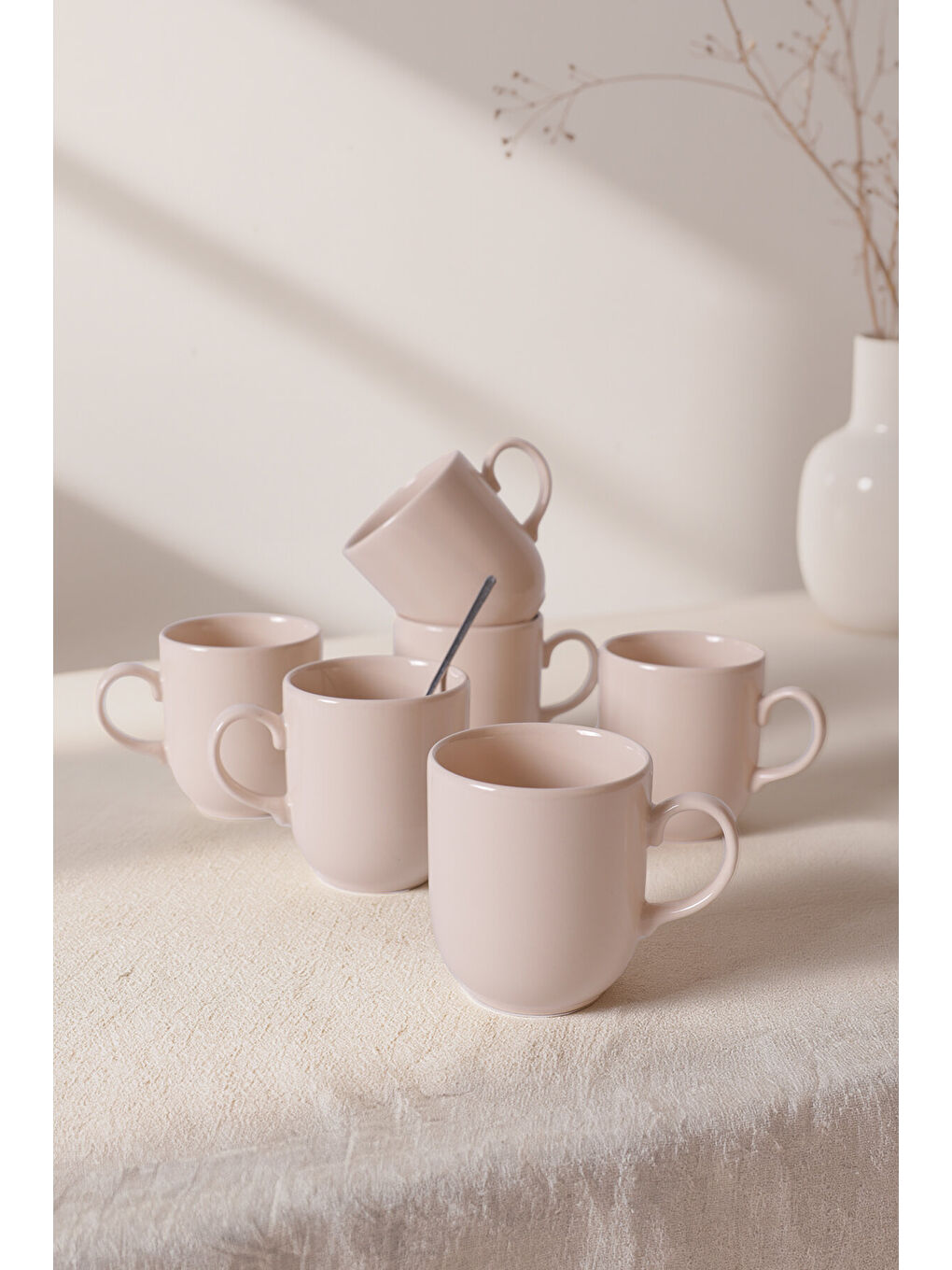 Ekru Krem Ekinoks Kupa 10 Cm 6 Adet-3