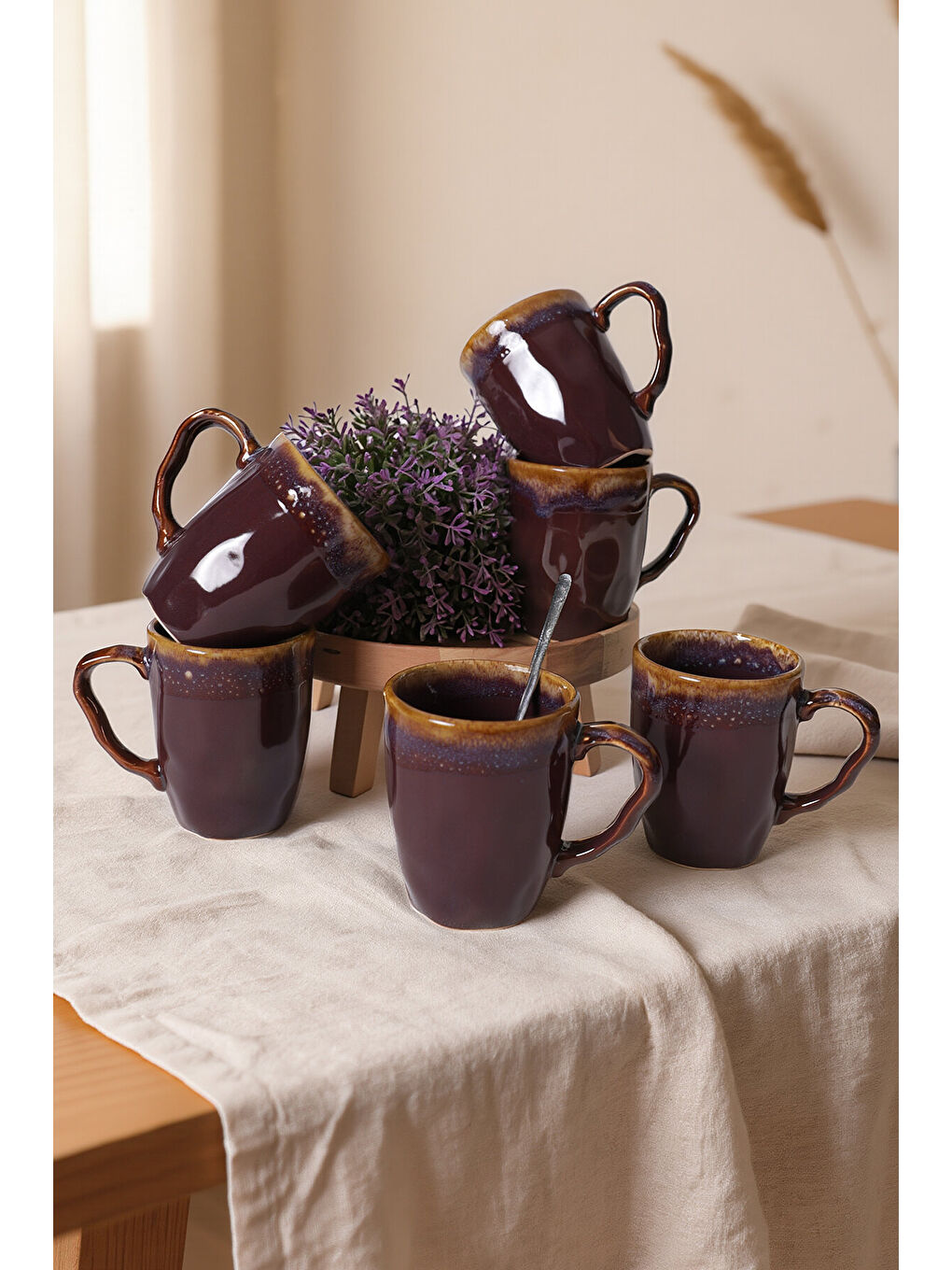 Shizen Mürdüm Organik Kupa 10 Cm 6 Adet-1