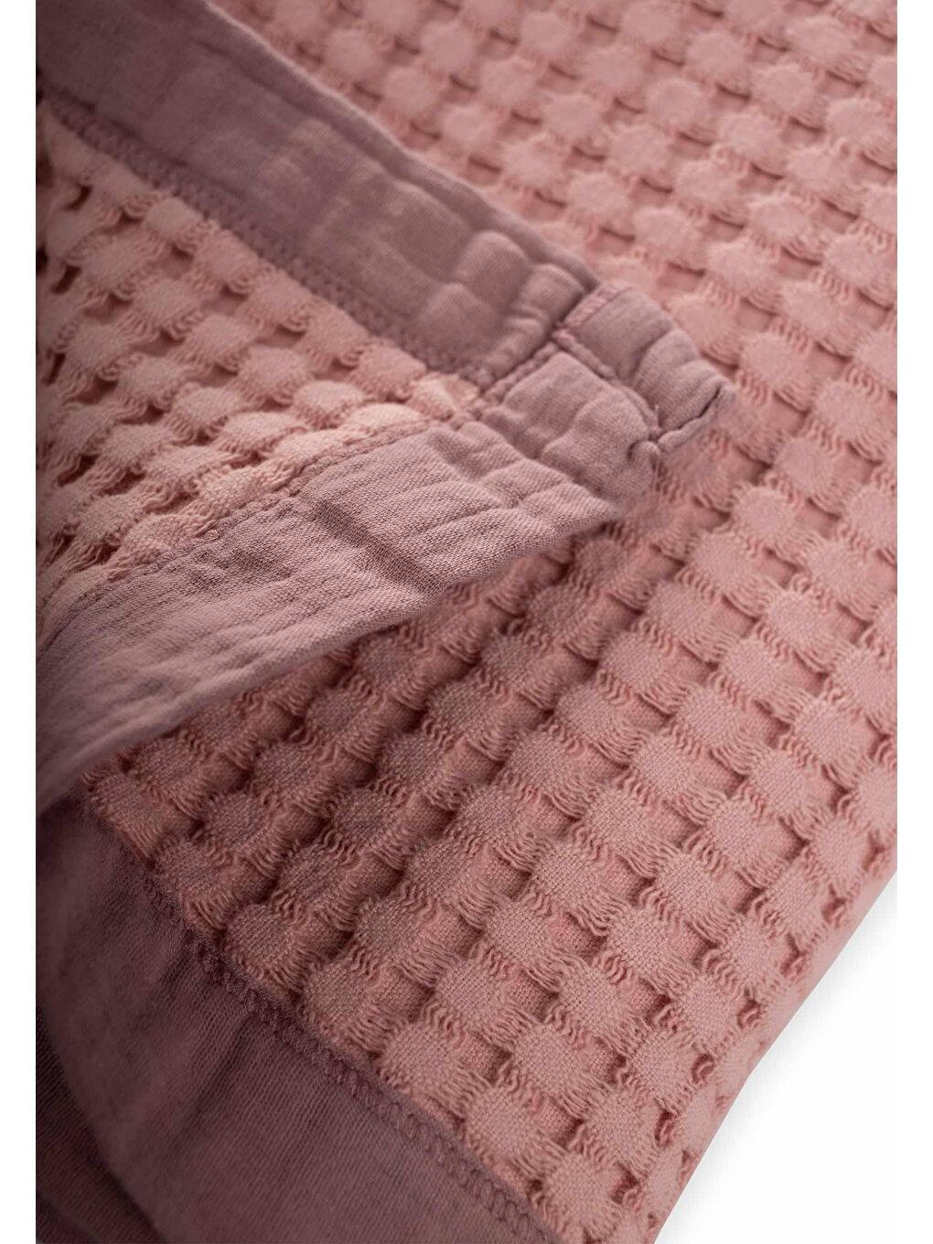 CİGİT Pudra Pembe Kalın Biyeli Pike Battaniye 85X100 Cm Pudra Pembe - 2