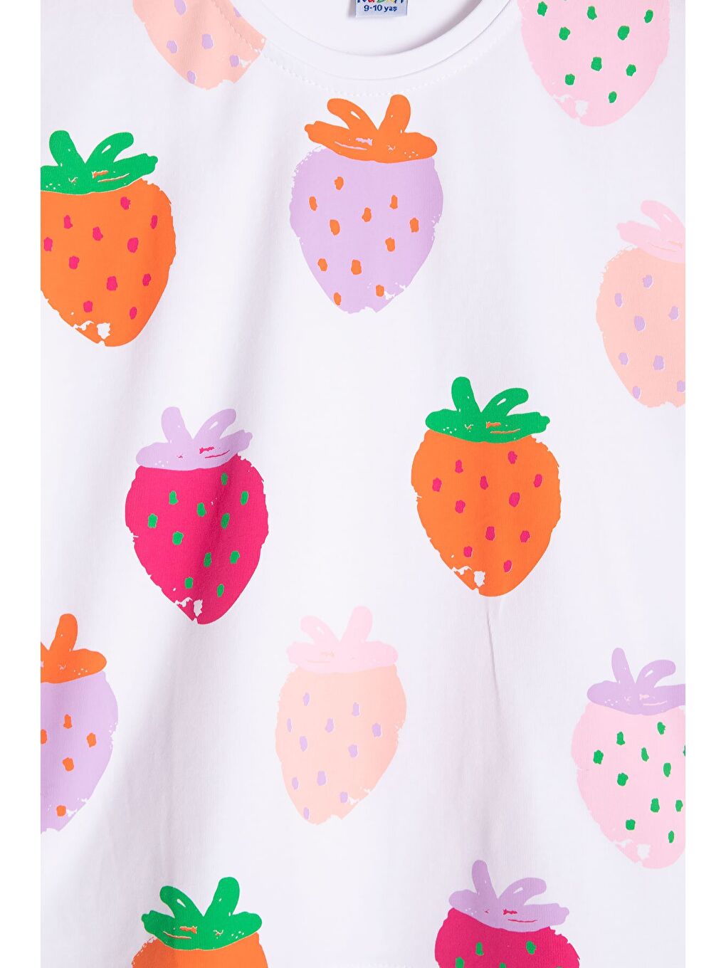 Pembe Meyve Desenli Tişörtlü Kız Çocuk Şortlu Yazlık Takım 23861-4