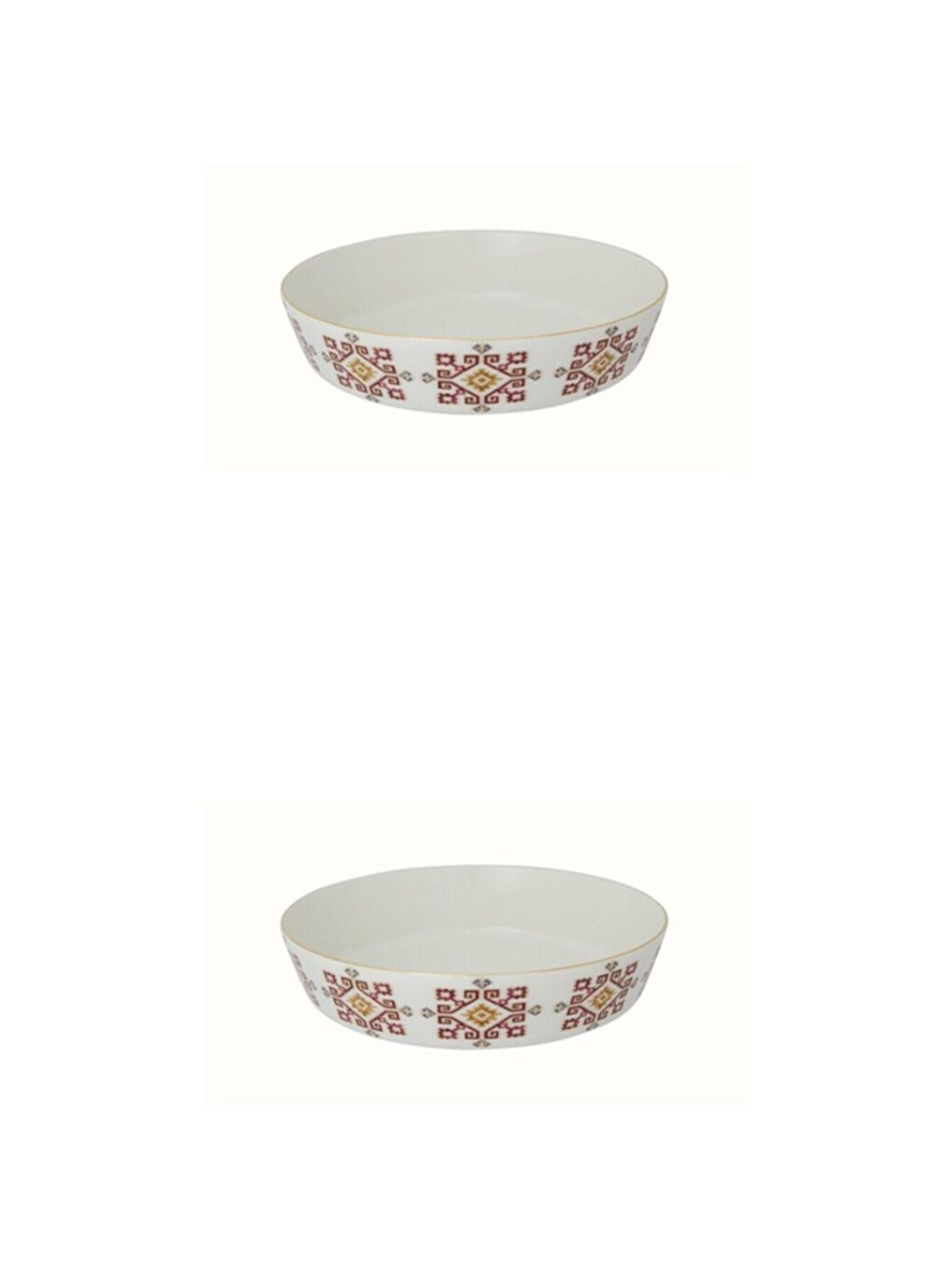 PORLAND Beyaz-Renklibaskı Arabesque Kase 24cm 2'li 04ALM006041