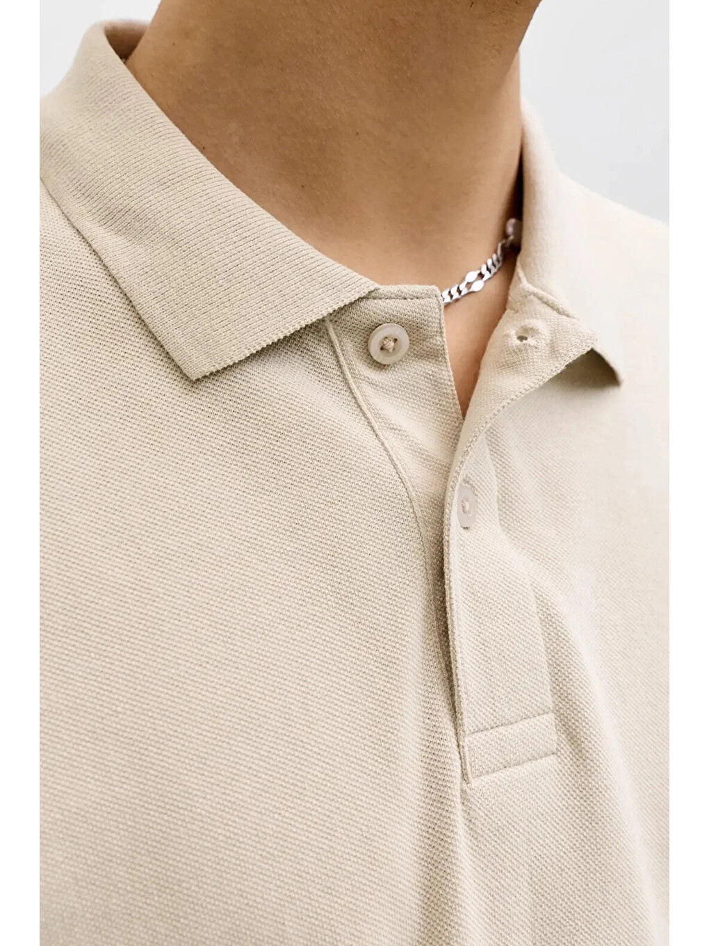 Bej Essentials Jjearchive Logolu Pamuklu Polo Yaka T Shirt 12288877-2