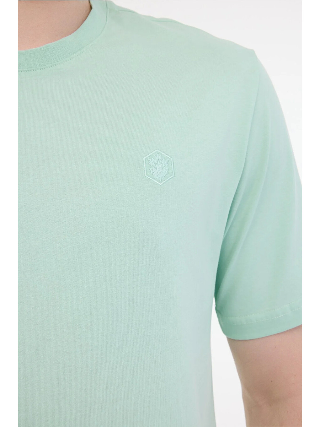 Yeşil Mb Ct102 C Nk T-sh A Mınt Erkek Kısa Kol T-shirt-3