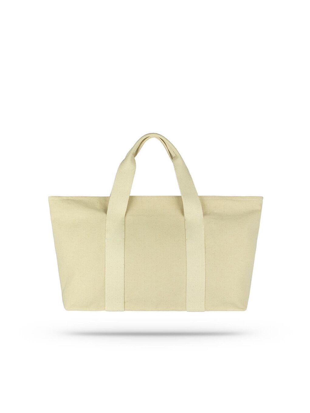 Ekru Kanvas Çıtlı El Çantası-1