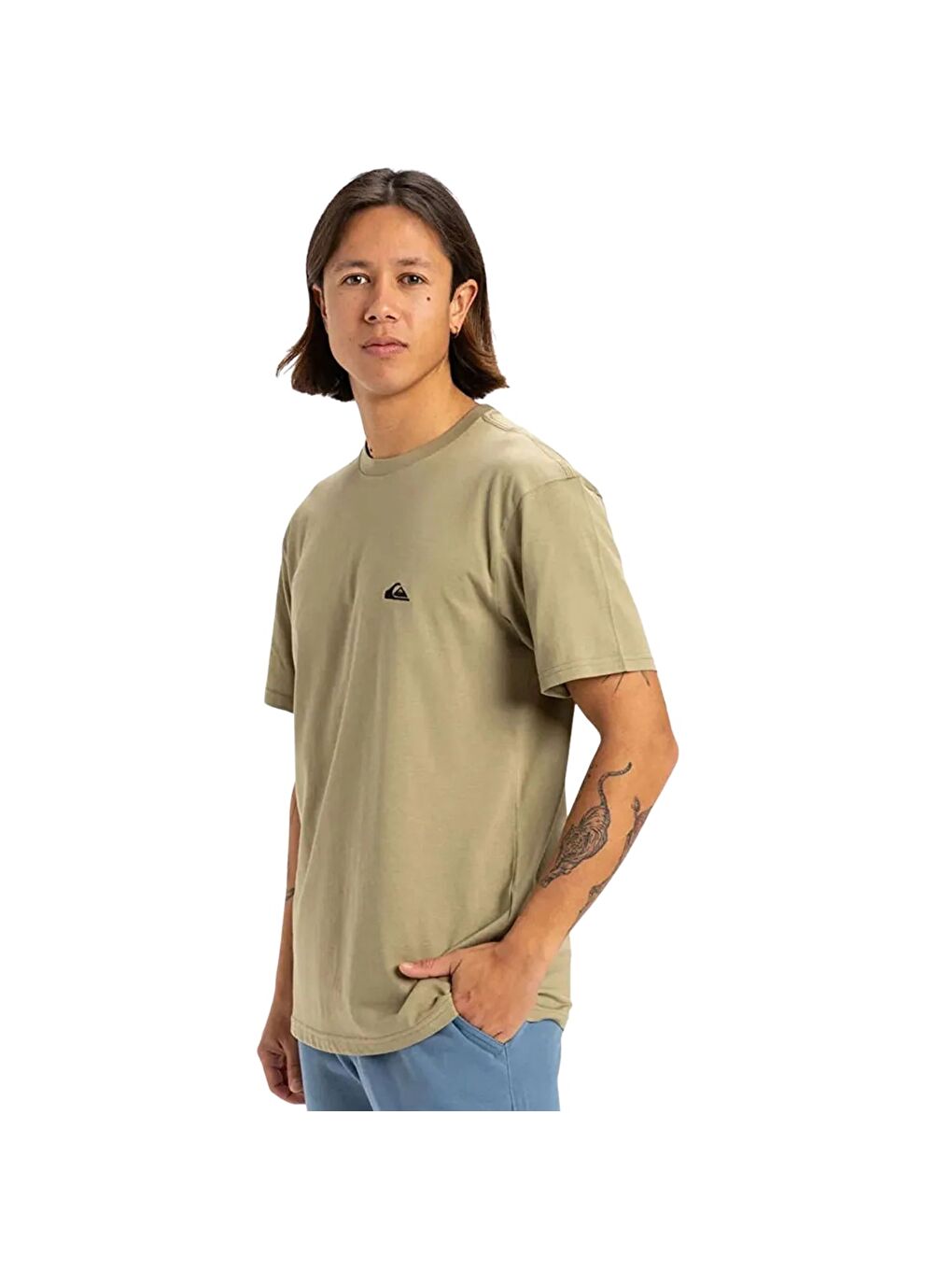 Haki Basic Young Erkek Tişört-1