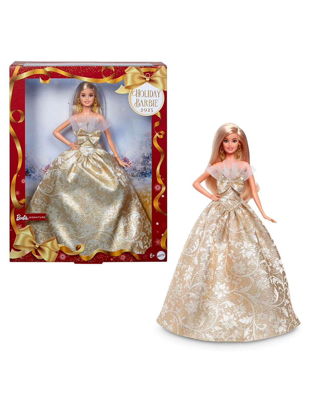 Barbie 2025 Mutlu Yıllar Bebeği Sarı Saçlı JBH95