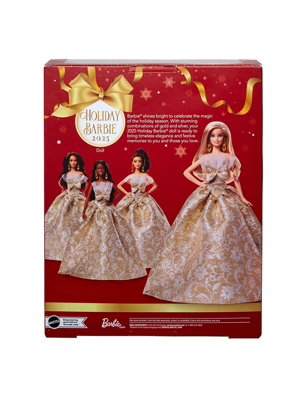 Barbie 2025 Mutlu Yıllar Bebeği Sarı Saçlı JBH95-3