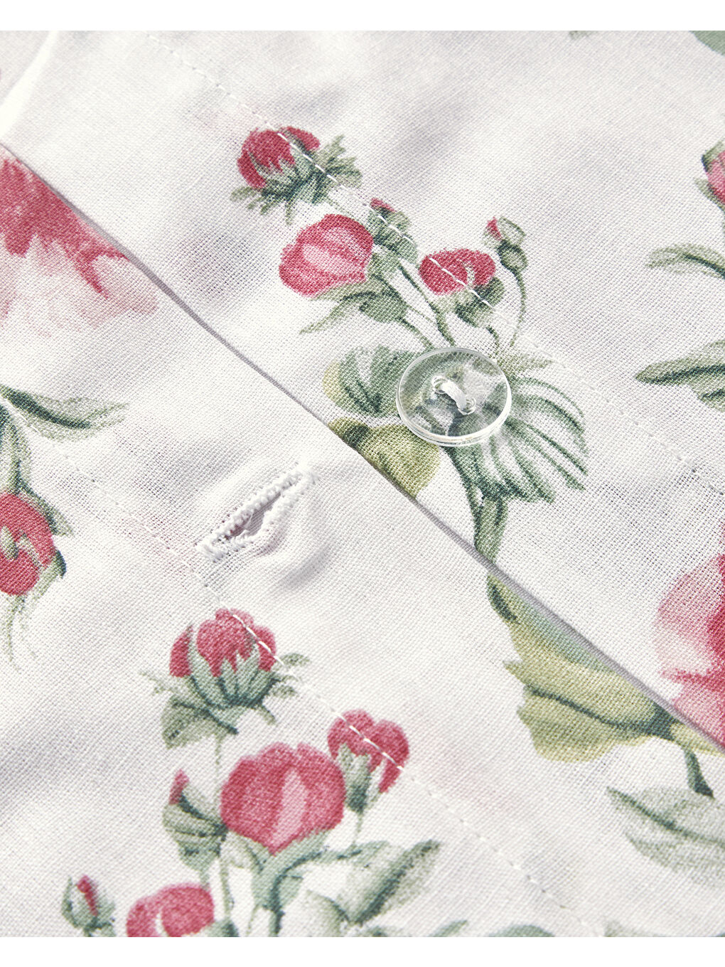 Sparkling Flowers Pamuklu Ranforce King Size Nevresim Takımı 240x220 cm Yeşil-4