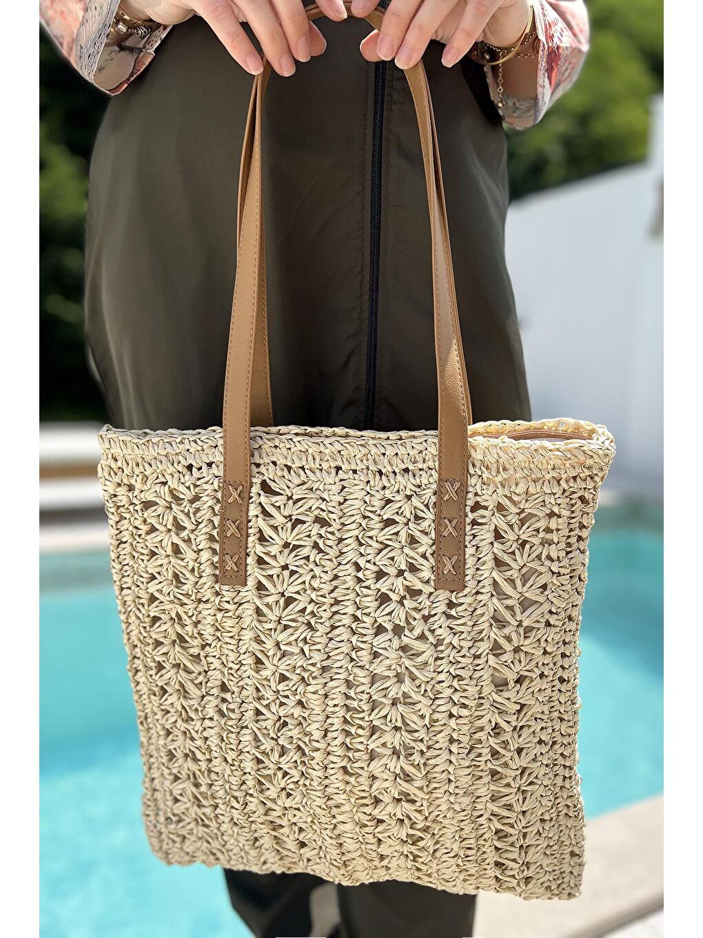 Hasır Çanta 022 Bej