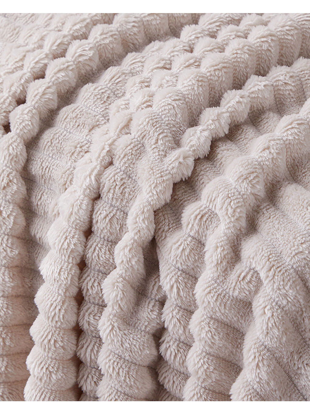 Ekru Cozy Oasis Supersoft Tv Battaniye 120x160 cm Krem-2