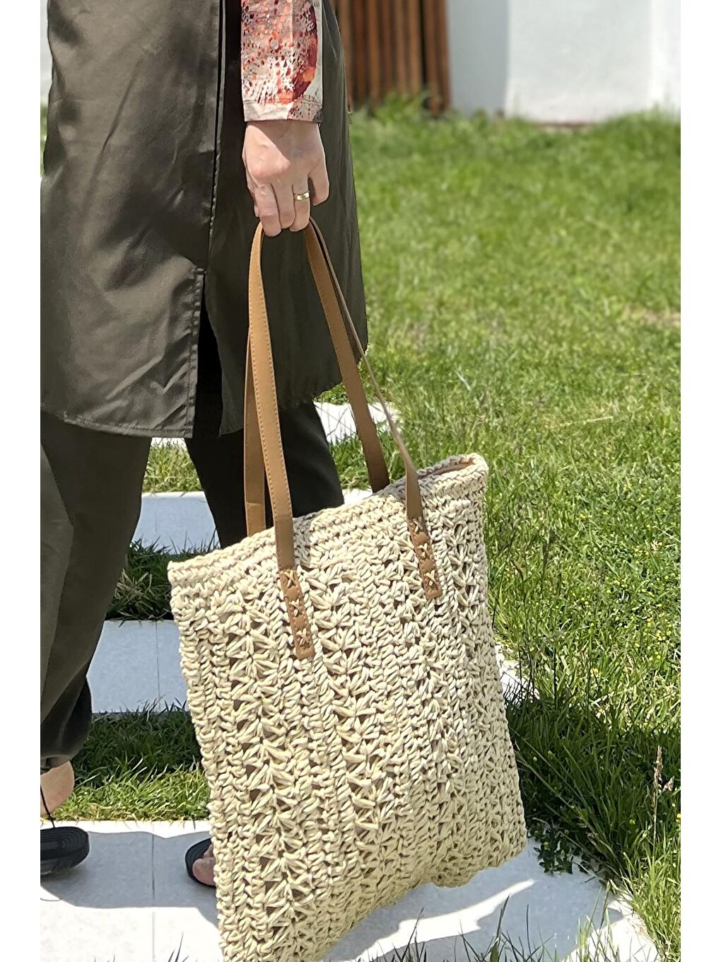 Hasır Çanta 022 Bej-3