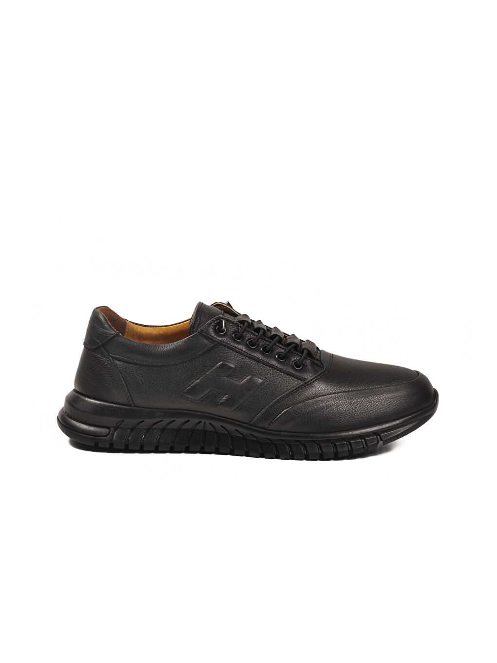 Siyah Bağcıklı Deri Jel Taban Anatomik Erkek Casual Ayakkabı 315 M