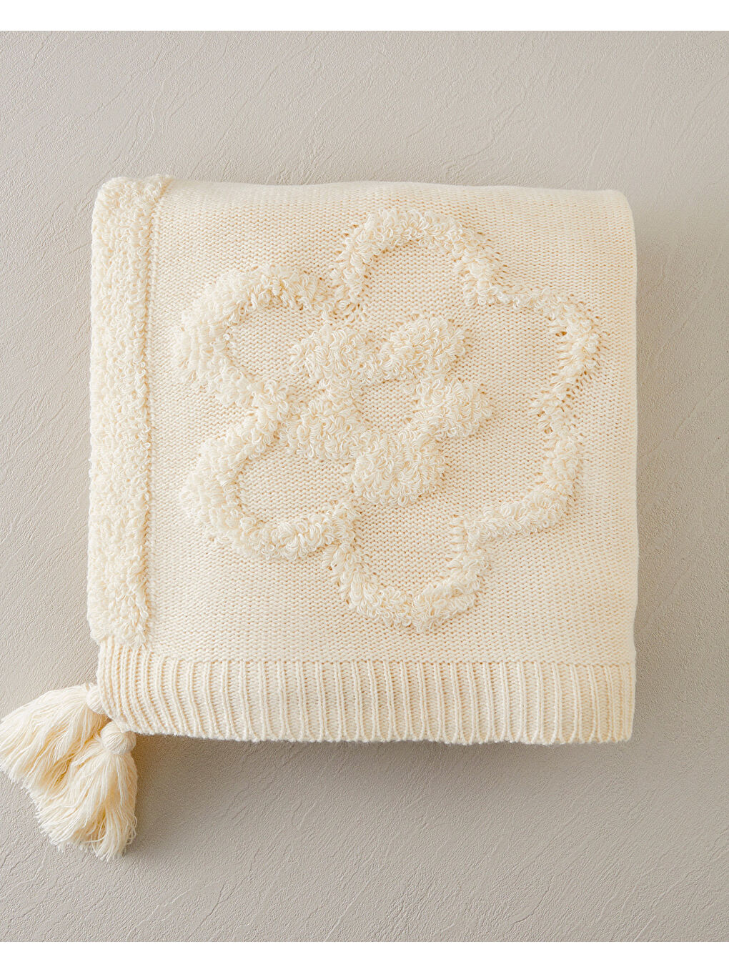 Gri Luxwrap Triko Koltuk Şalı Açık Taş-4