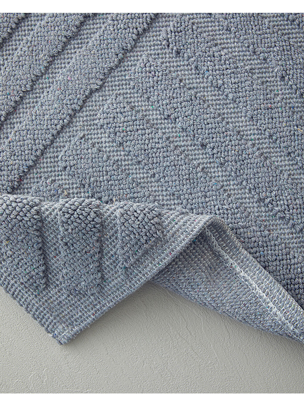 Linea Pamuklu Bukle Banyo Paspası Seti Gri-1