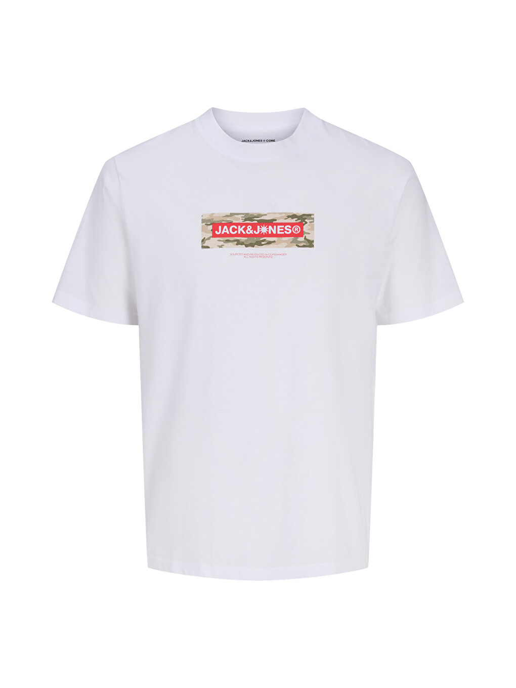 Beyaz Core Jcobreeze Logo Baskılı Pamuklu Regular Fit T Shirt 12297851