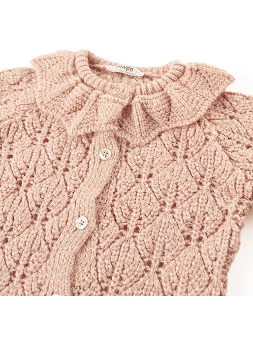 Panço Pembe Kız Çocuk Triko Hırka - 2