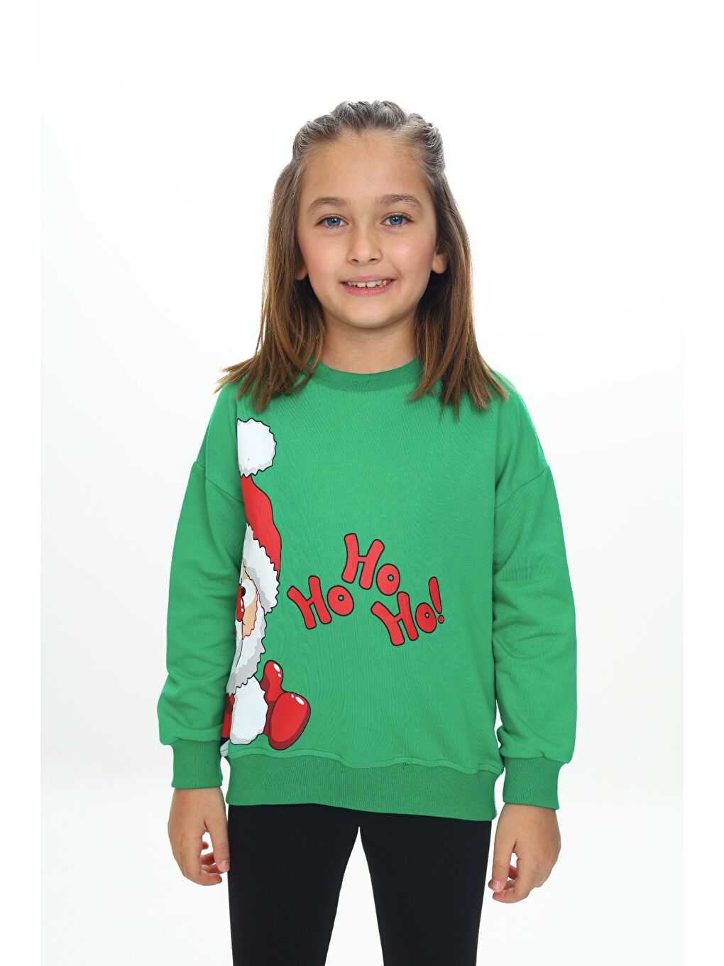 Toontoykids Yeşil Kız Çocuk Baskılı Sweatshirt