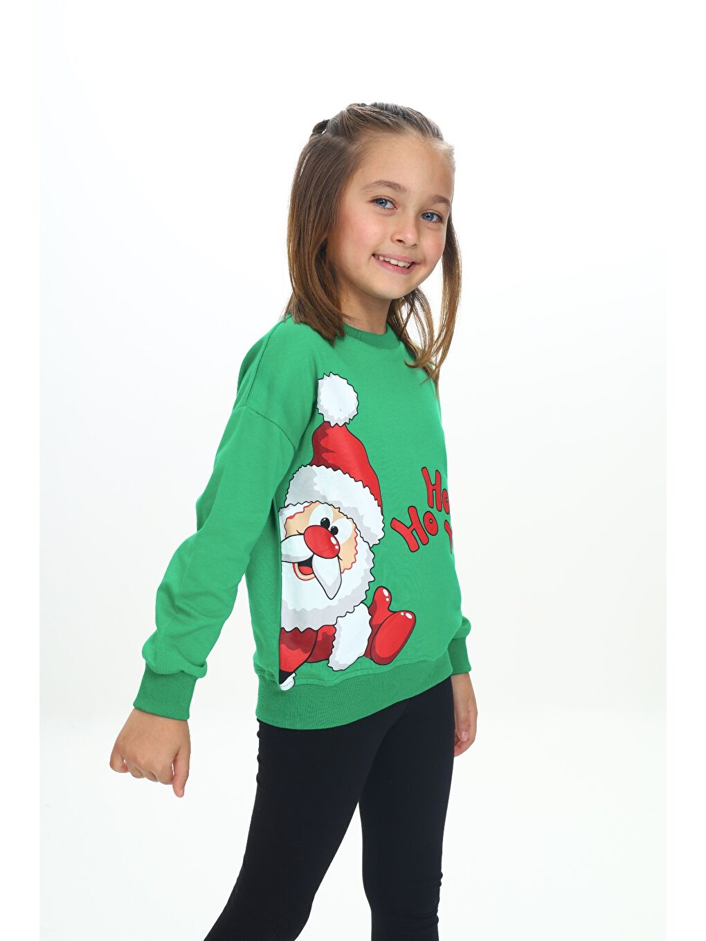 Toontoykids Yeşil Kız Çocuk Baskılı Sweatshirt - 1