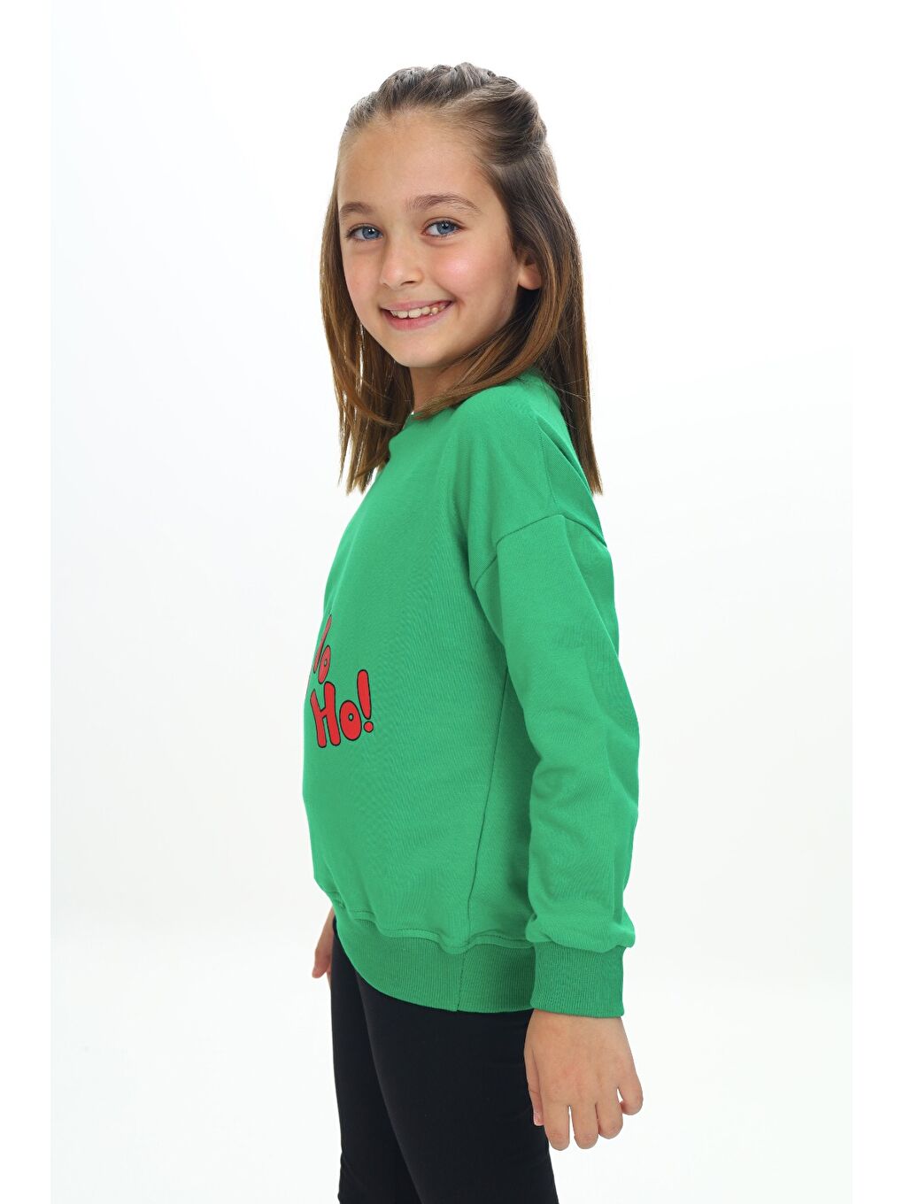 Toontoykids Yeşil Kız Çocuk Baskılı Sweatshirt - 2