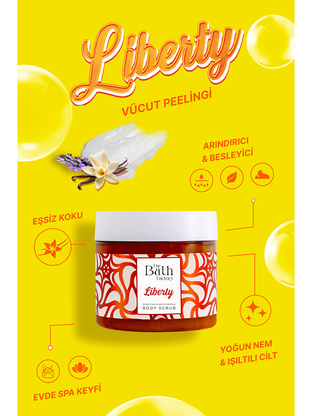 Nemlendirici Ve Arındırıcı Vücut Peelingi   Liberty 300 gr-1