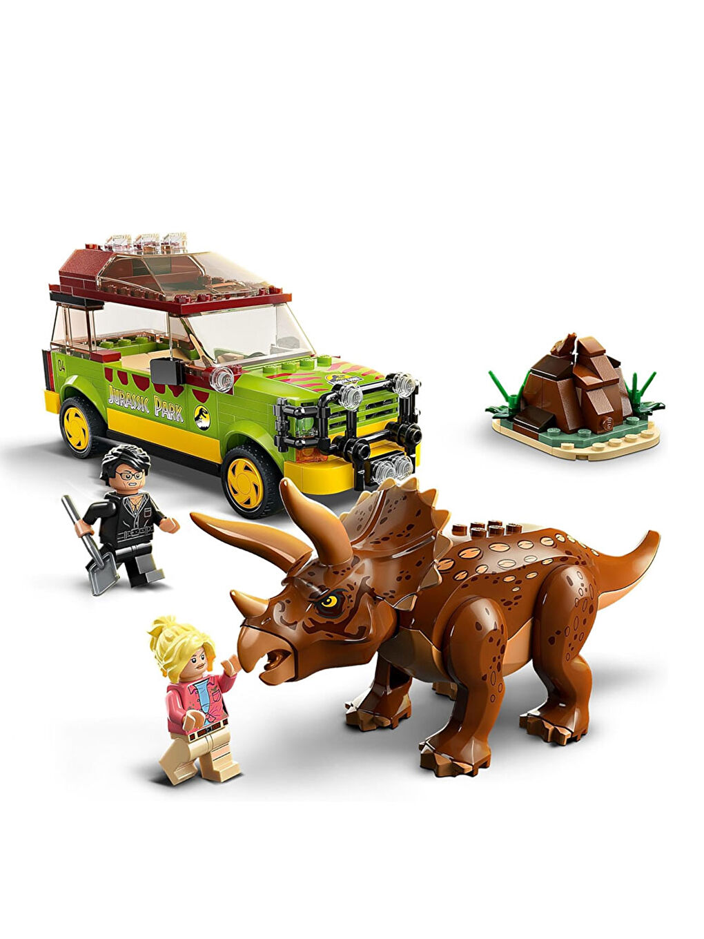 Lego Renksiz Jurassic World Triceratops Araması 76959 - 3