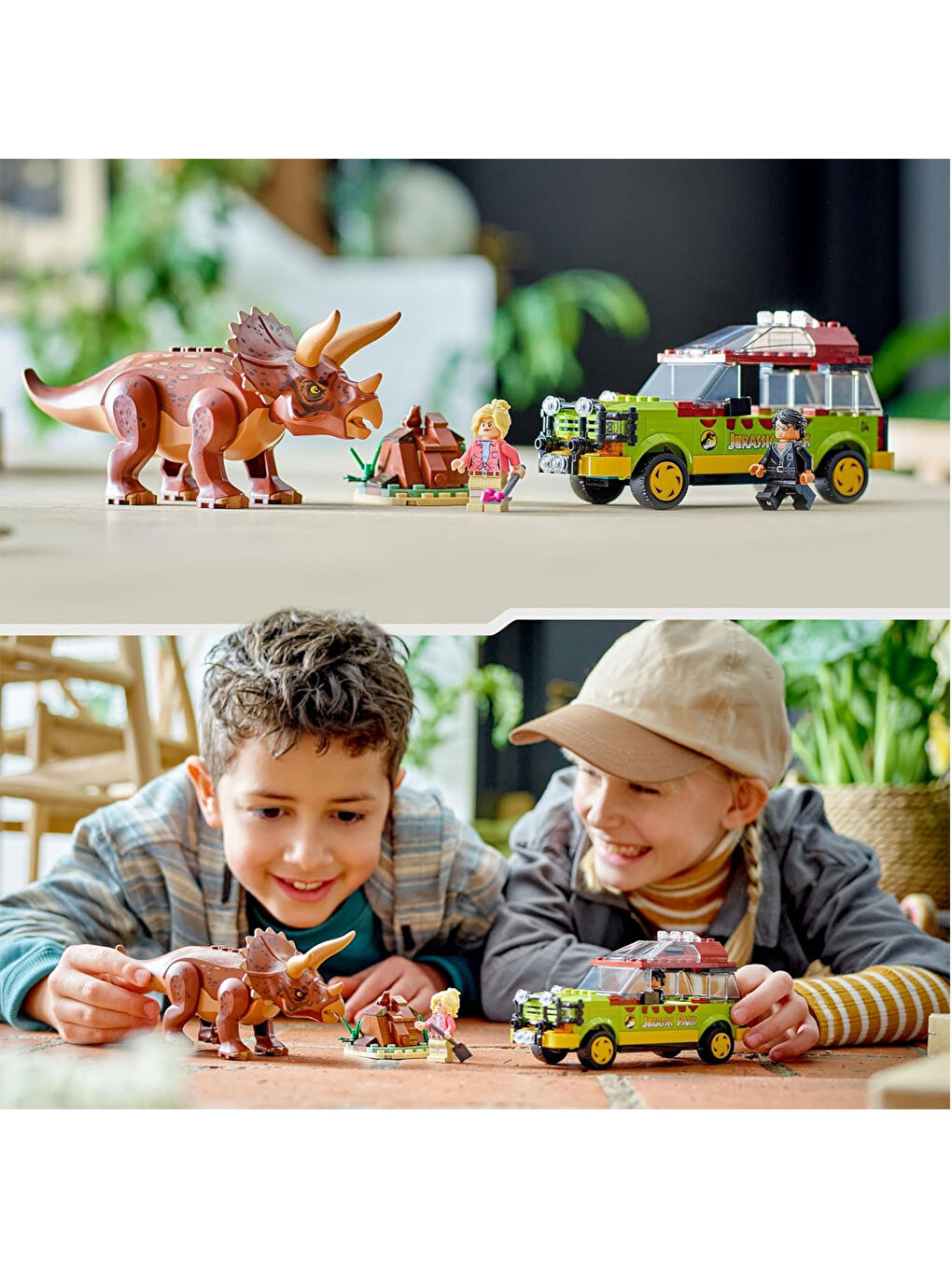 Lego Renksiz Jurassic World Triceratops Araması 76959 - 4