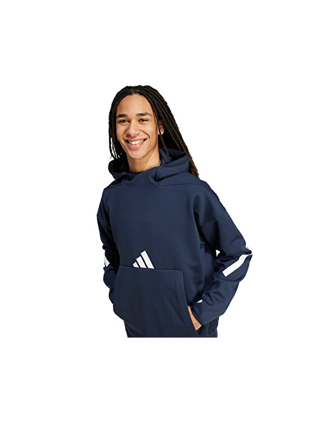 M Z.n.e. Hd Erkek Günlük Sweatshirts Jw4729 Lacivert-5