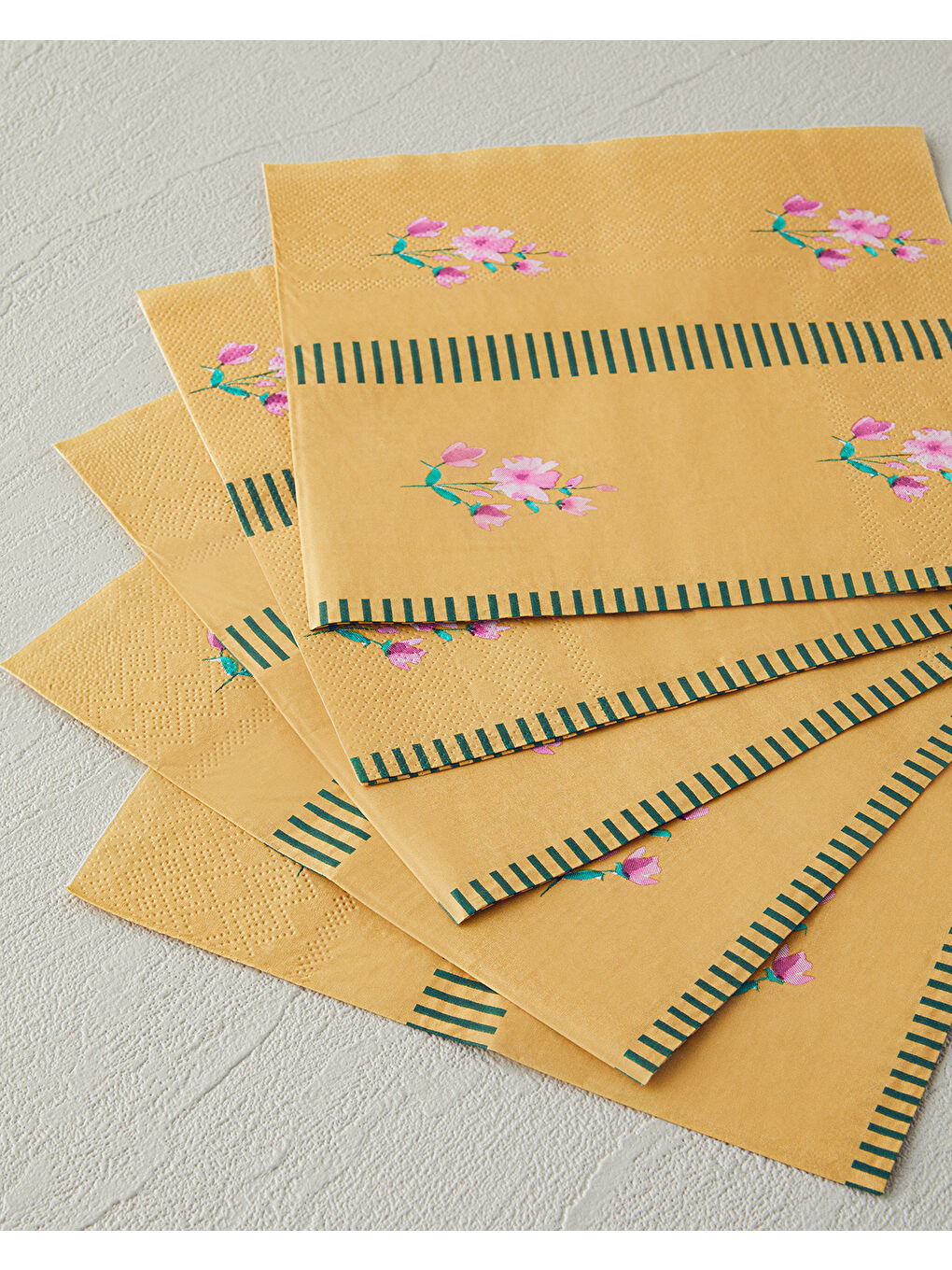 Retro Blossom 20'li Kağıt Peçete 33x33 cm Turuncu-1