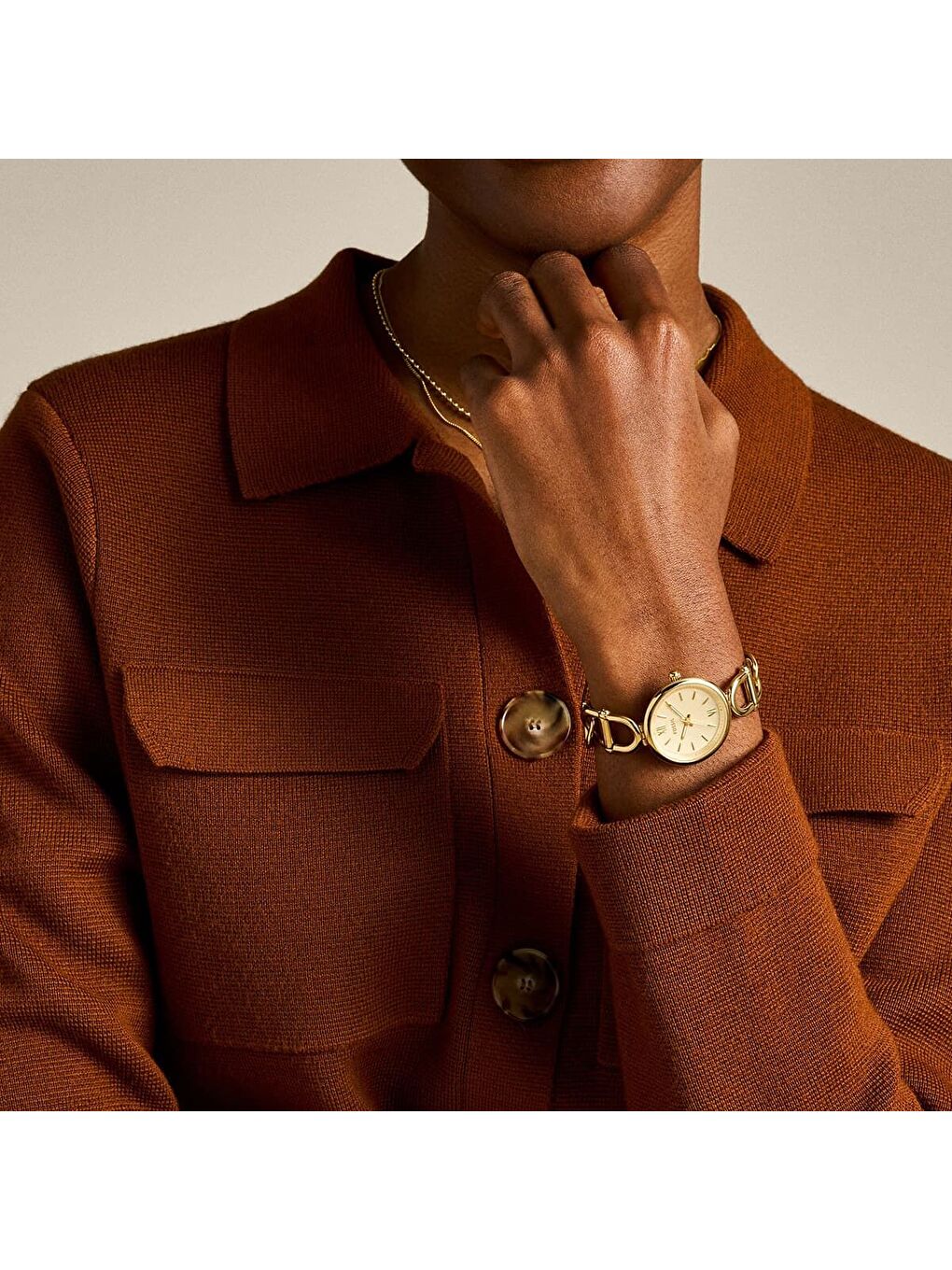 Sarı FES5375 Kadın Kol Saati-3