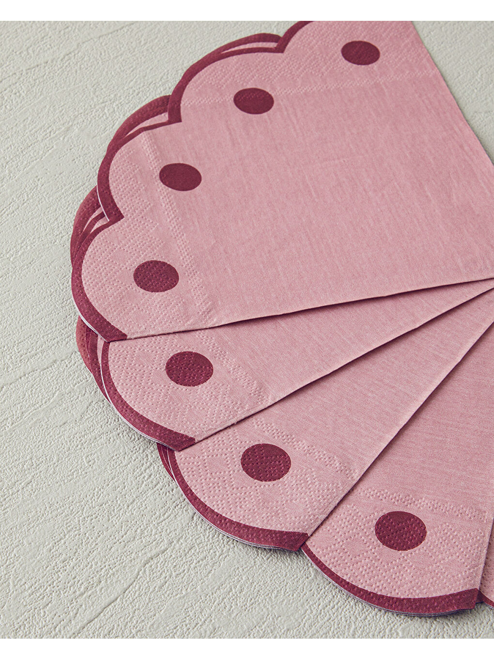 Retro Waves 20'li Kağıt Peçete 33x33 cm Pembe-1