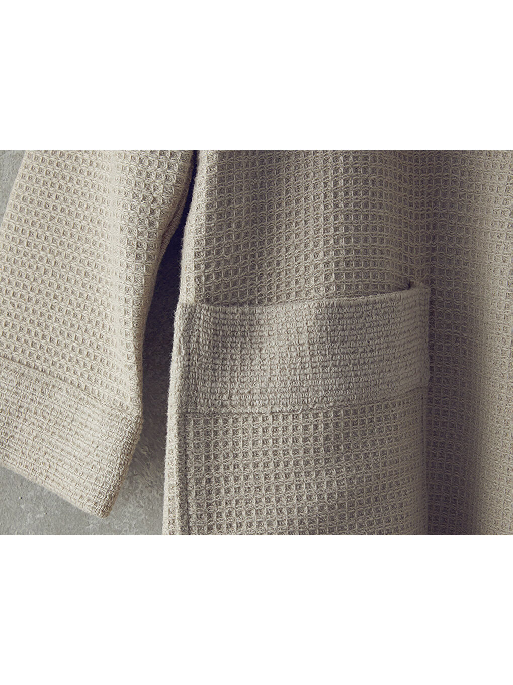 Como %100 Pamuklu Pike Bornoz Takımı Bej-2