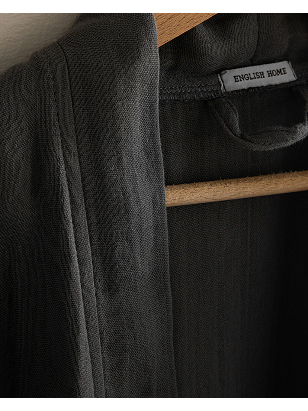 Barbara Müslin %100 Pamuklu Bornoz Antrasit-1