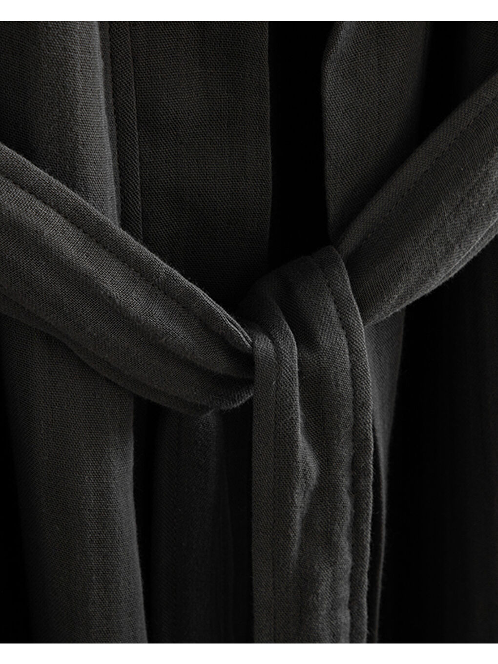 Barbara Müslin %100 Pamuklu Bornoz Antrasit-2