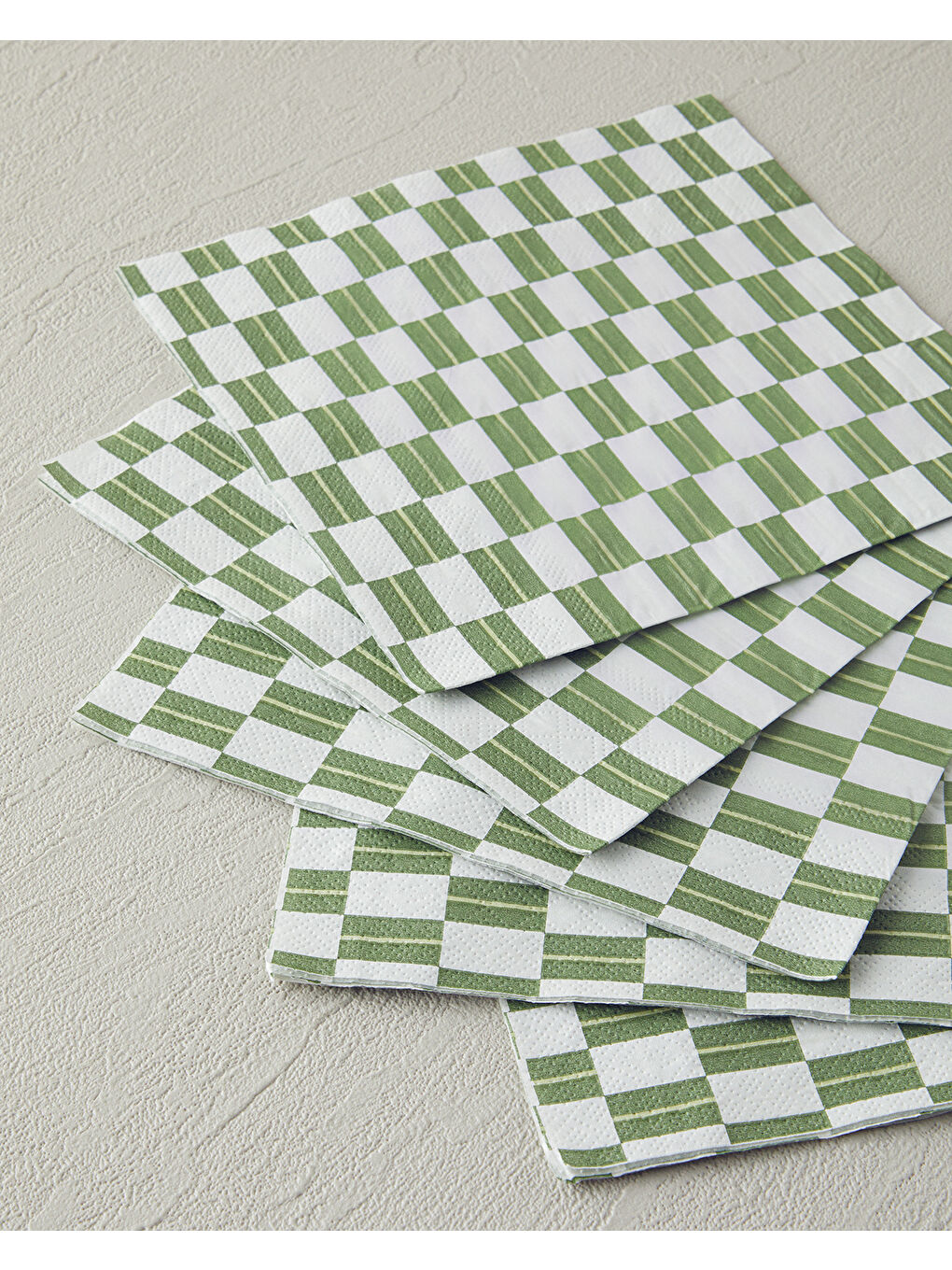 Retro Trellis 20'li Kağıt Peçete 33x33 cm Yeşil-1