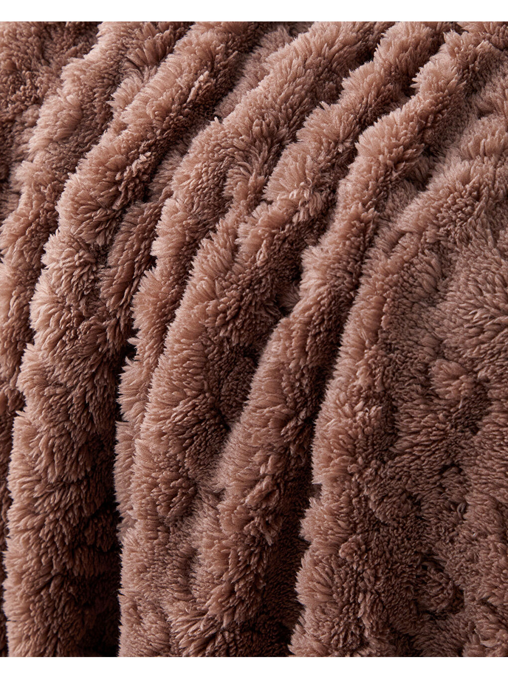 Leopard Jakarlı Wellsoft Tv Battaniye 120x160 cm Koyu Bej-2