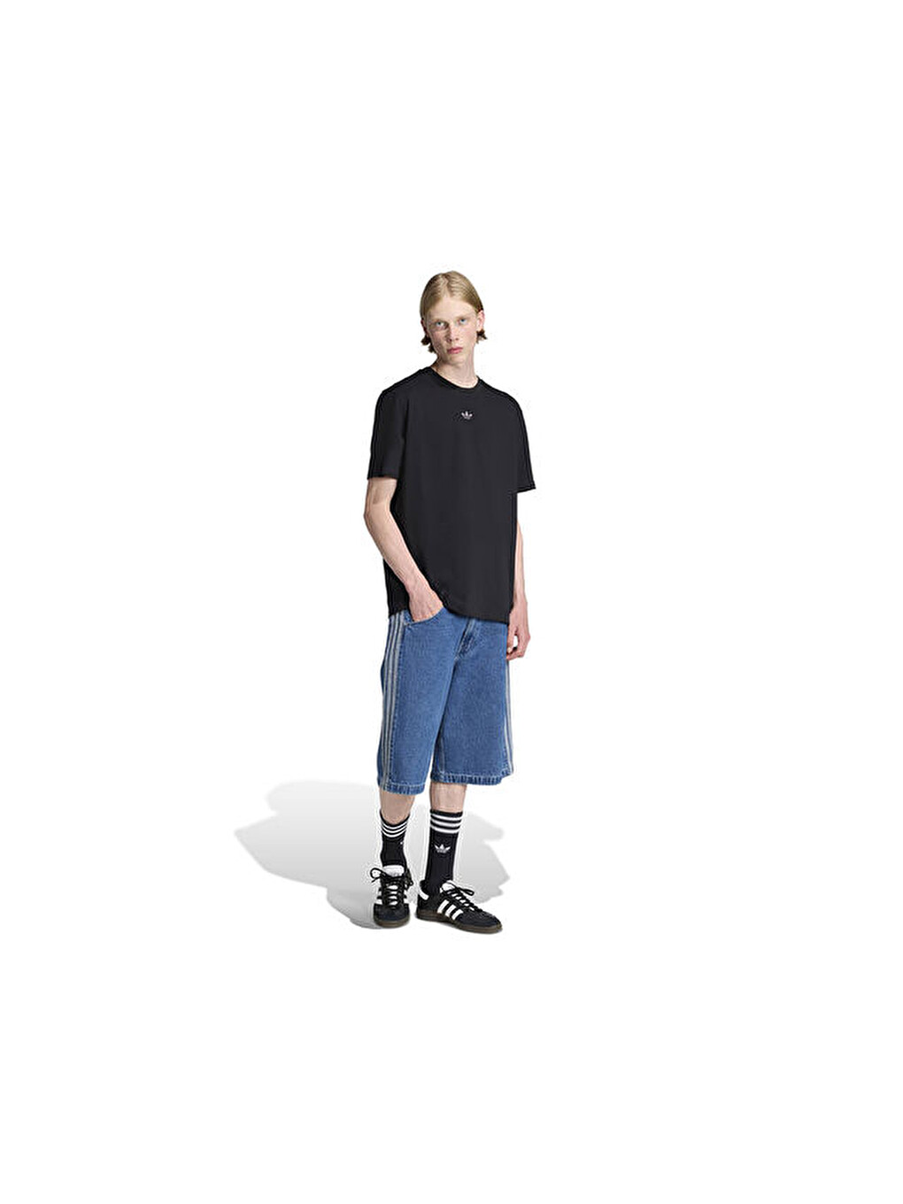 Face Gfx Tee Erkek Günlük Tişört Jx7759 Siyah-2
