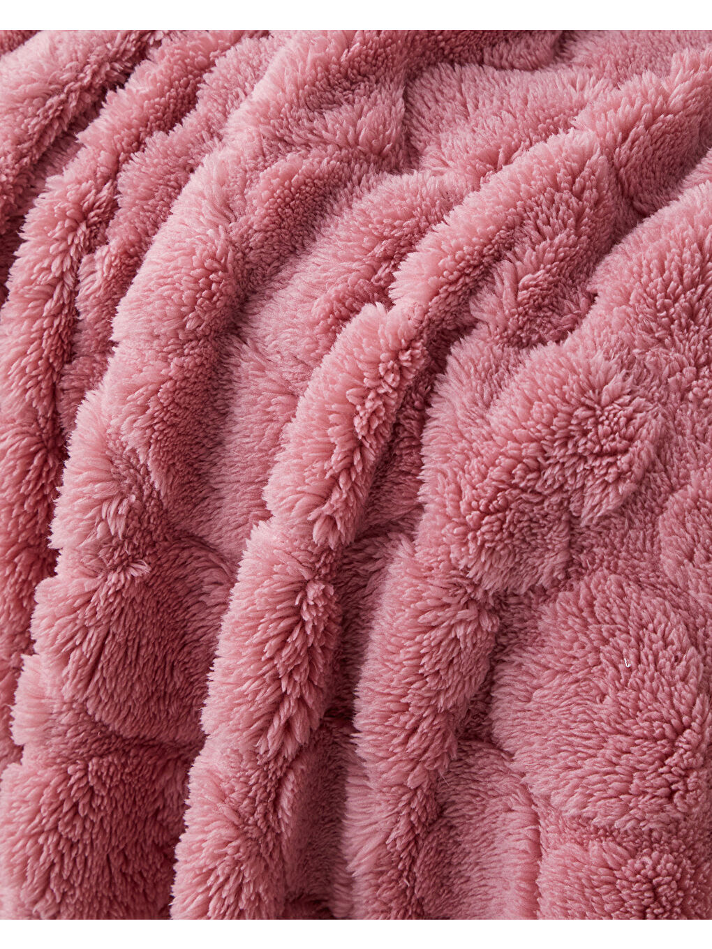 Pembe Romantic Hearts Jakarlı Wellsoft Tv Battaniye 120x160 cm Gül Kurusu-2