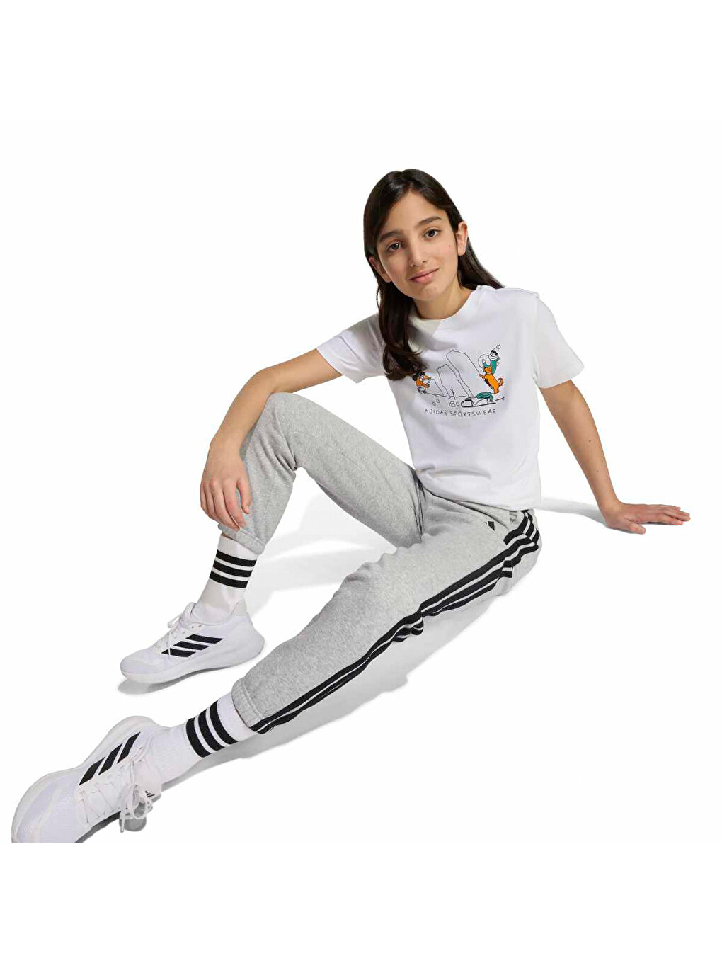 Winter Sports Çocuk Beyaz Tişört-4